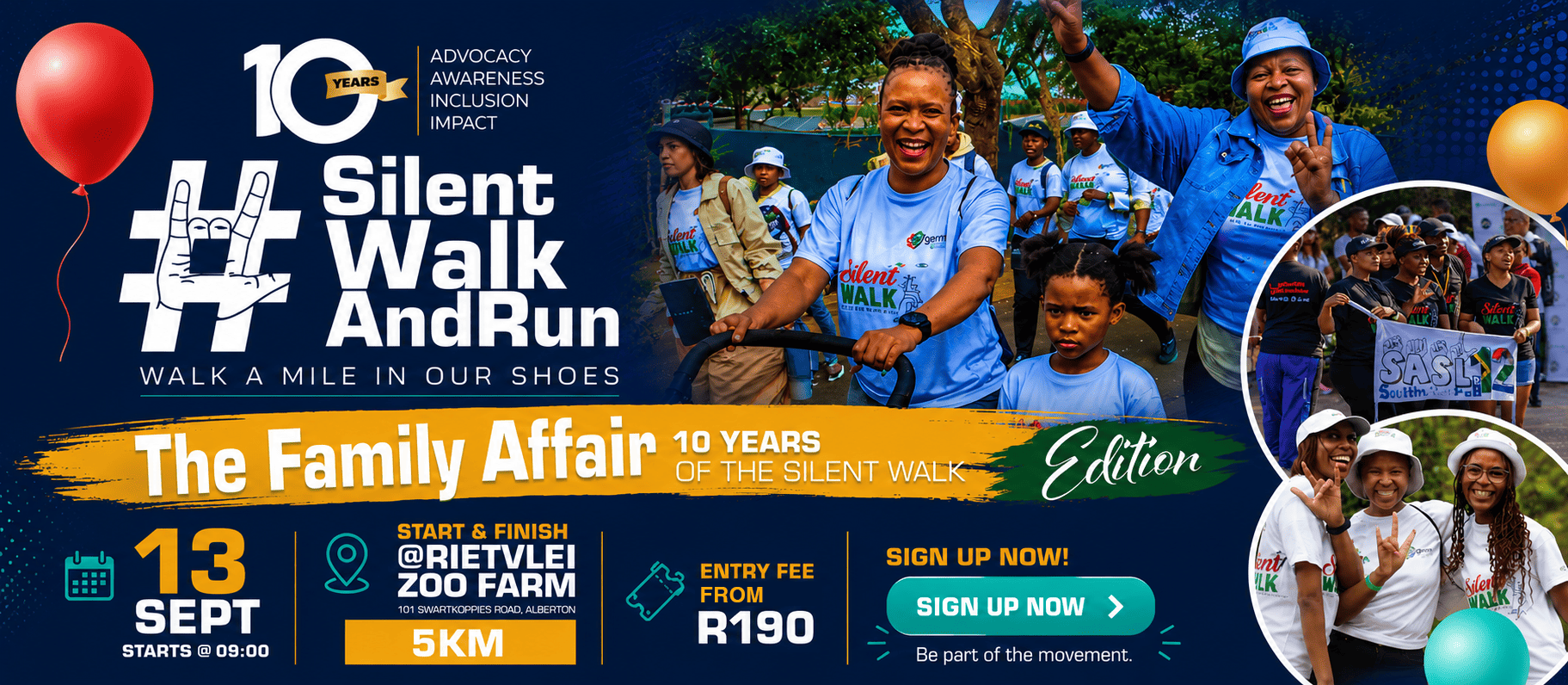 Register for the 10th Annual Silent Walk and Run 2026